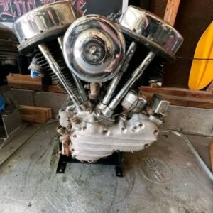 1953 Panhead Engine W-Title