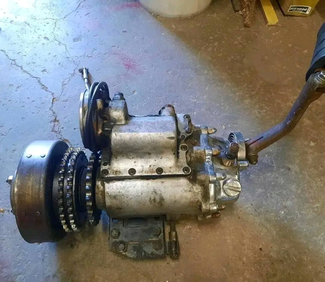 complete 1953 Panhead transmission,