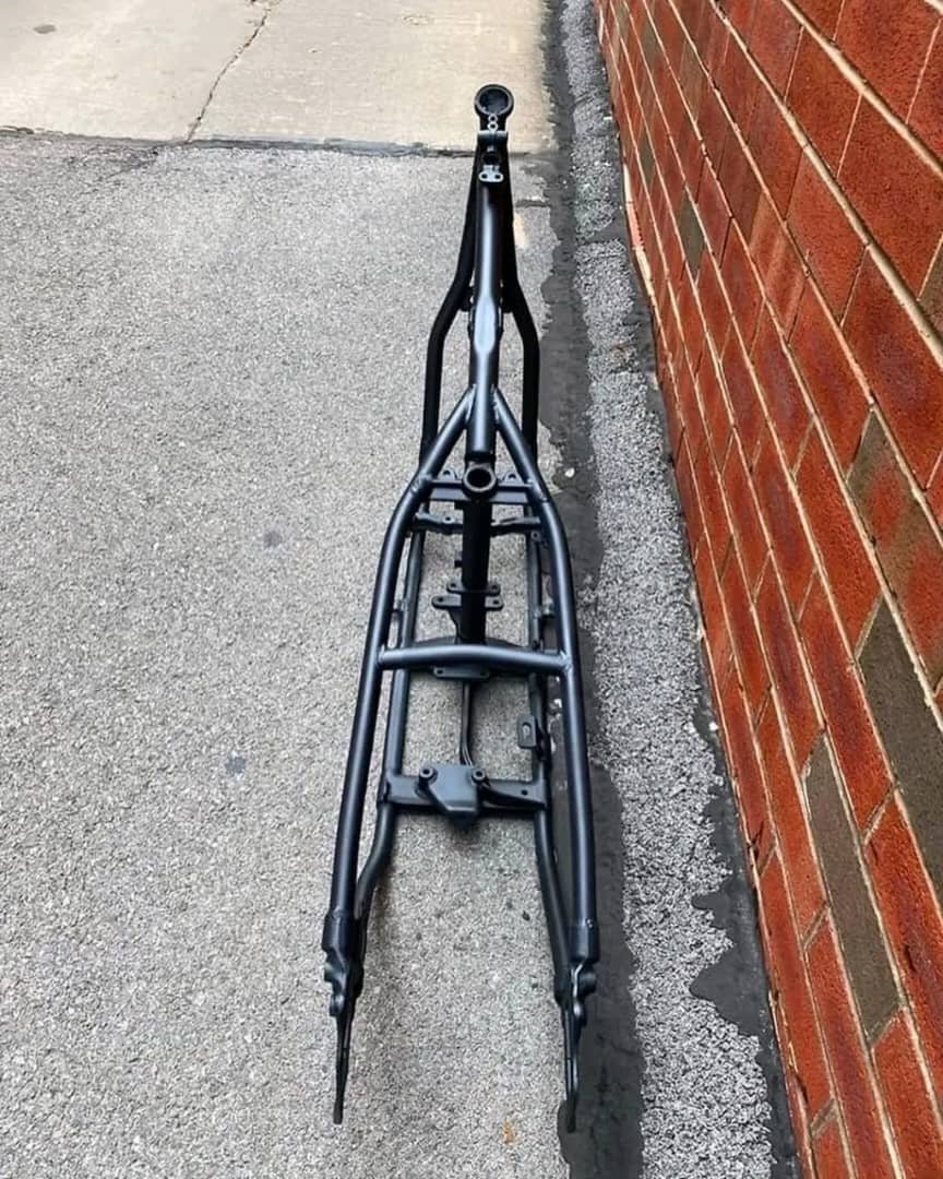 Orig Frame Harley 1948 Panhead Wishbone Uncut Factory VTG